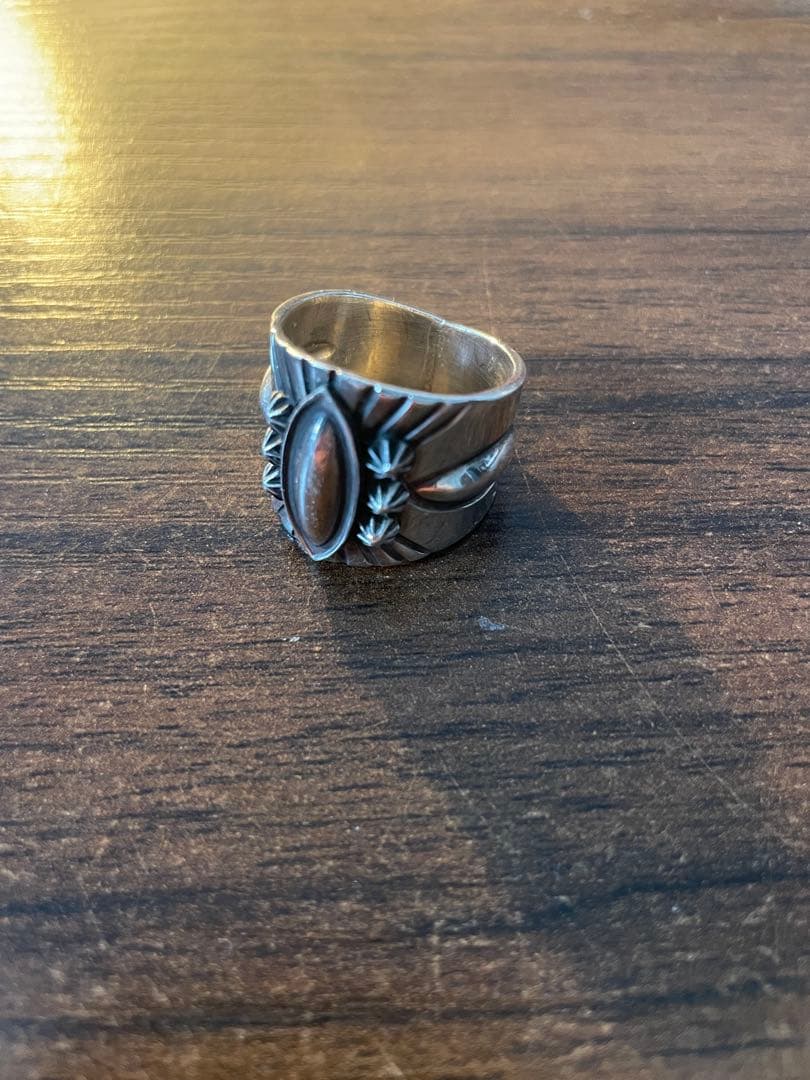 ナバホ族アンディキャドマン作　スターリンシルバー　21号　インディアンジュエリー