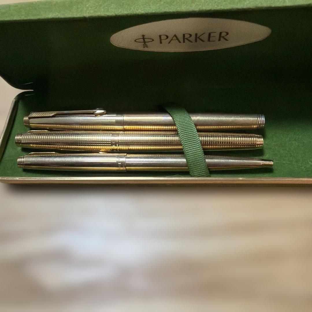 PARKER14K 万年筆 2本とボールペン1本セット