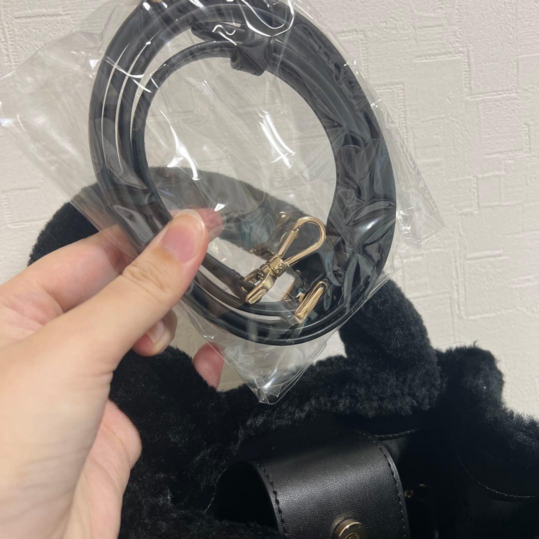 ケイトスペード　フェイクファーショルダーバッグ