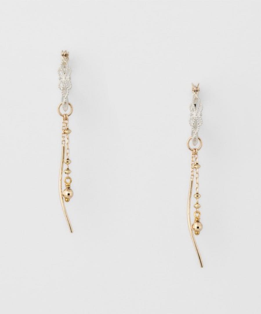 美品 agete シルバーピアス フープ 販売証明書付き