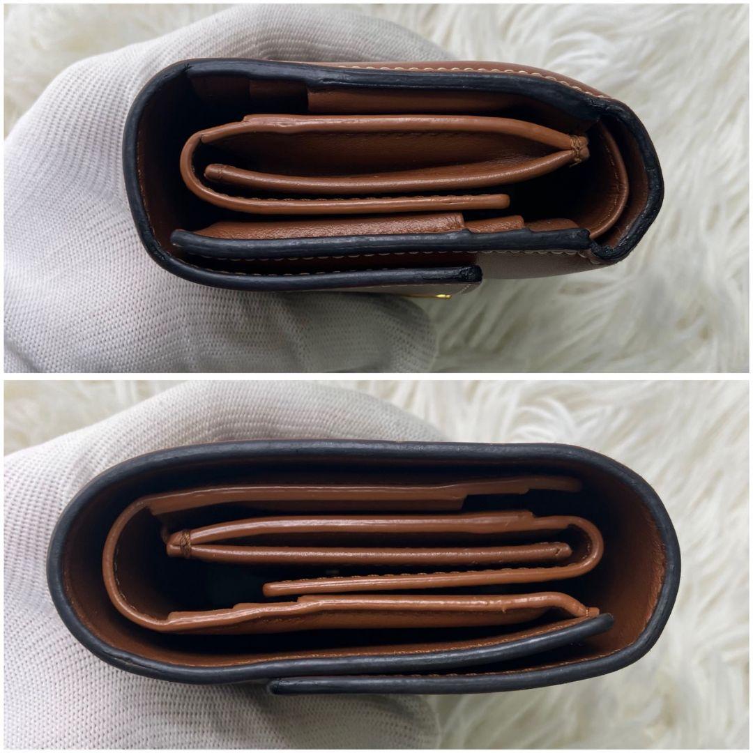 極美品✨CELINE セーズ 16 コンパクトウォレット 三つ折り財布 レザー