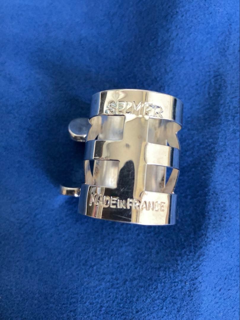 テナーサックス　セルマー　メタル用リガチャー SP、マウスピースキャップSP