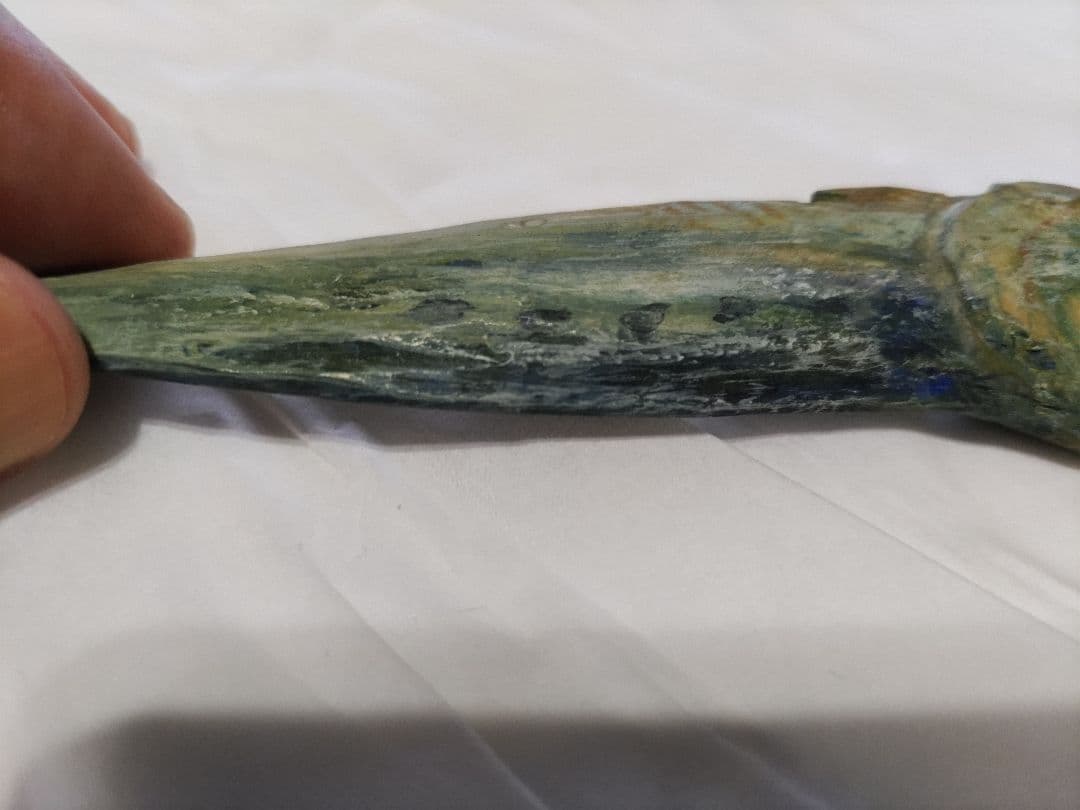 富永朝堂 木彫　干魚　見事な目刺鰯です！