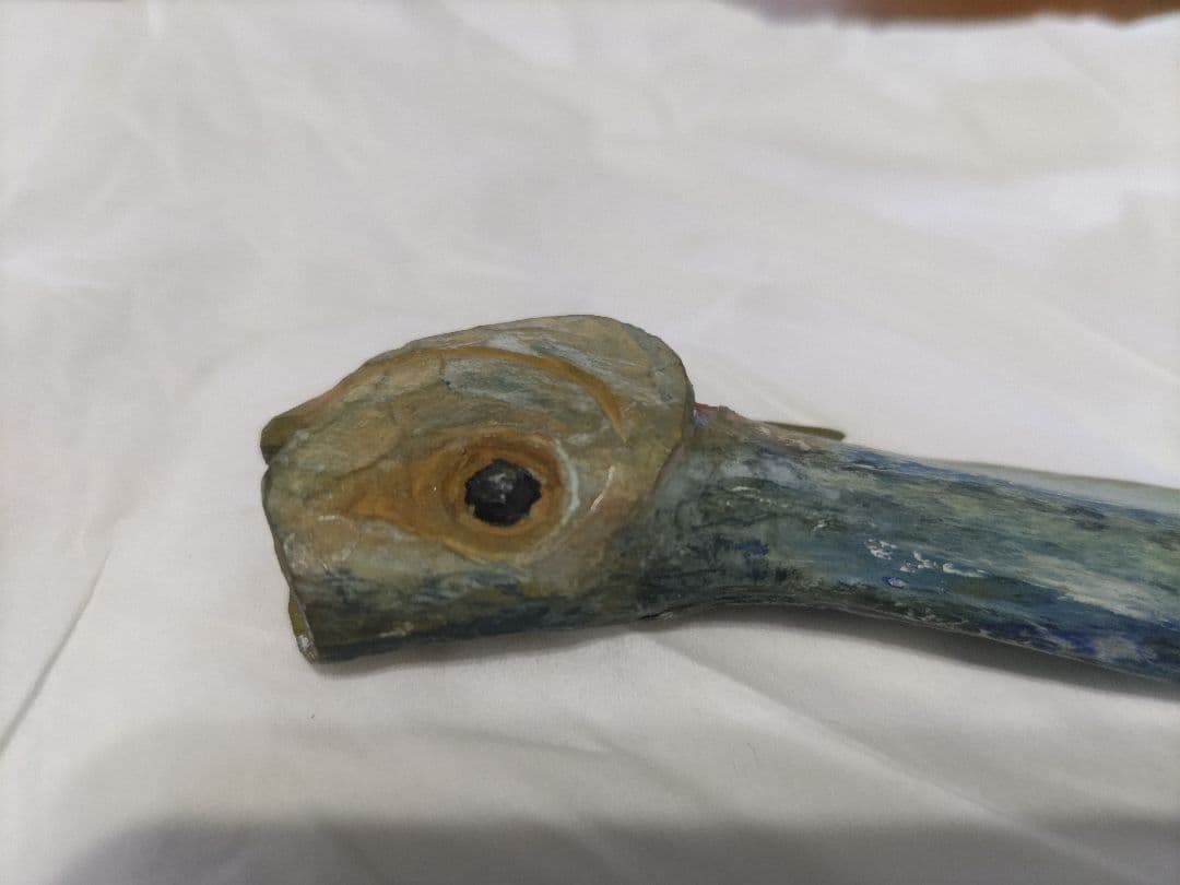 富永朝堂 木彫　干魚　見事な目刺鰯です！