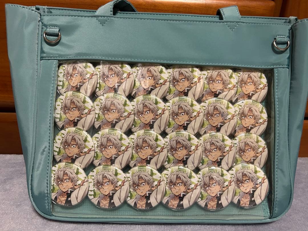 鬼滅の刃　不死川実弥　ワールドツアー　缶バッジ　痛バッグ　痛バ