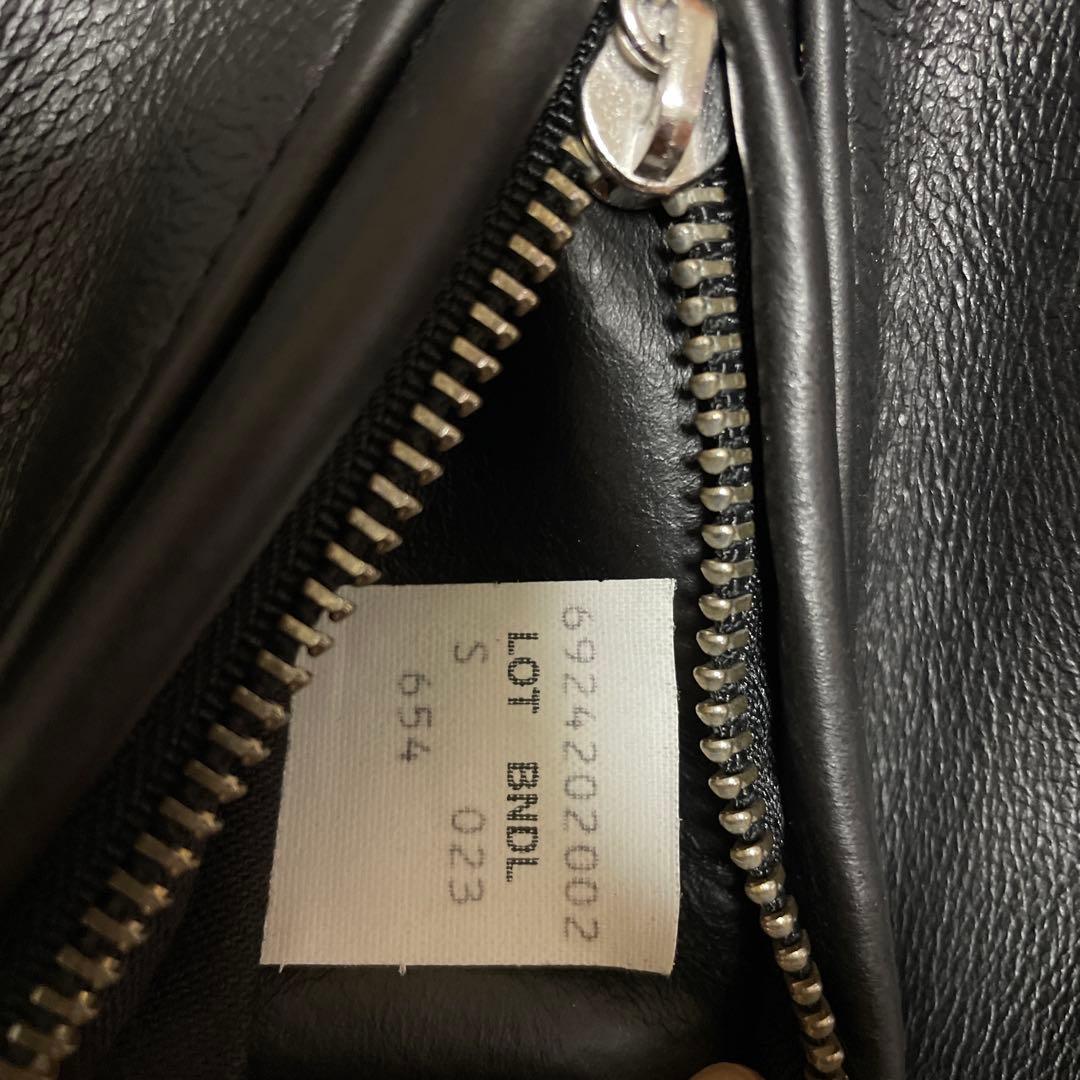 【着用一回・美品・最終値下げ】Schott654 シングルライダース　サイズ36