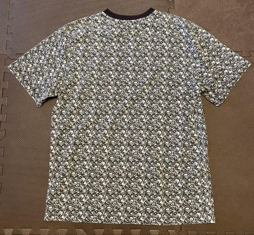 ぼ*う様 stussy bones crew skull スカル 総柄 Tシャツ