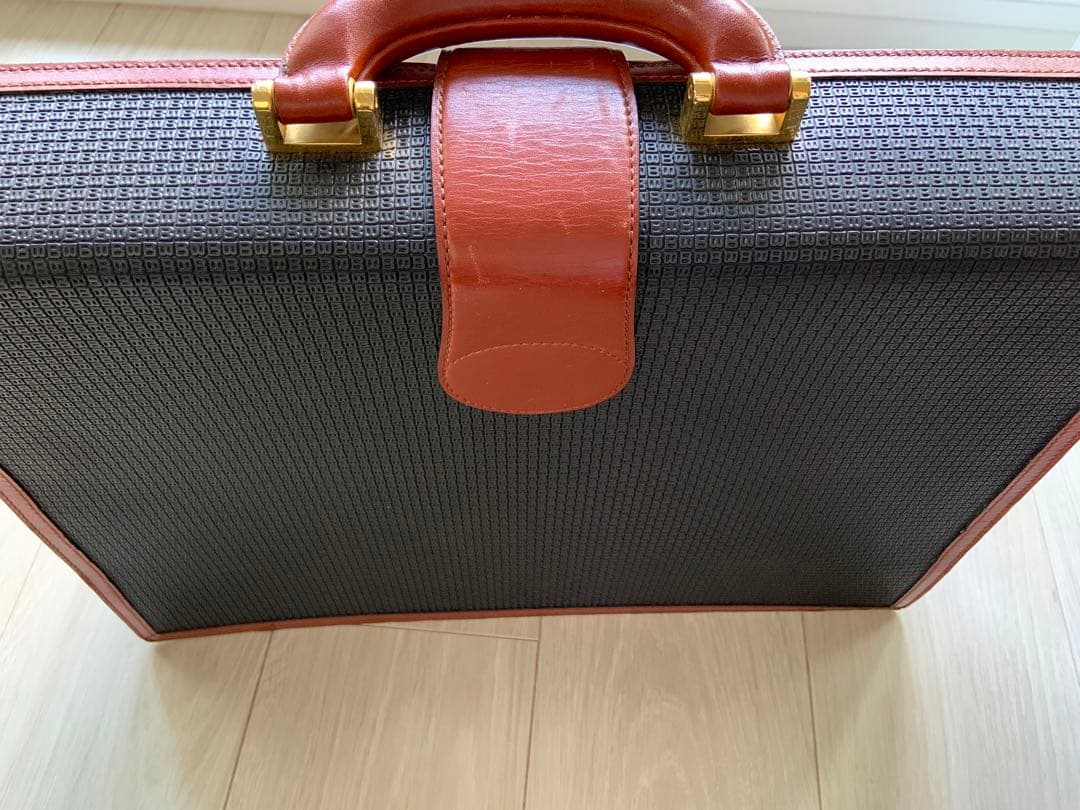 値下げVINTAGE オールドバリーレトロ鍵付ブリーフケースOLD BALLY