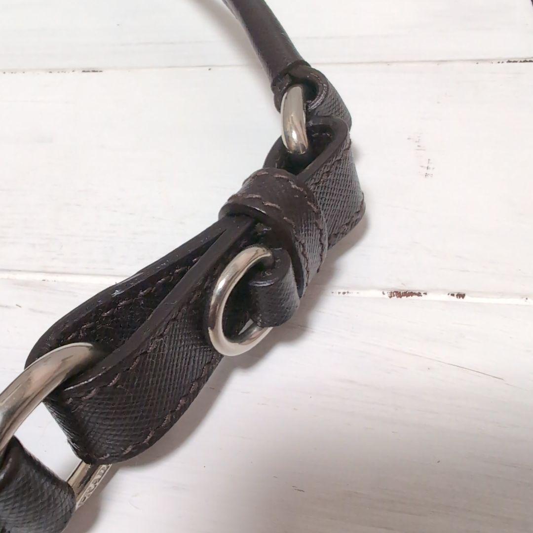 【専用ページ】　プラダ ＢＲ2806 ロゴプレート ハンドバッグ 　【パープル】