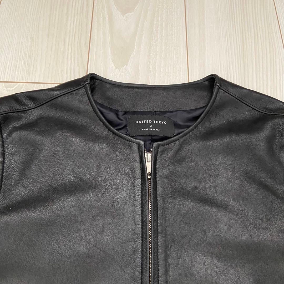 UNITED TOKYO ユナイテッド トウキョウ 牛革 シングルライダース