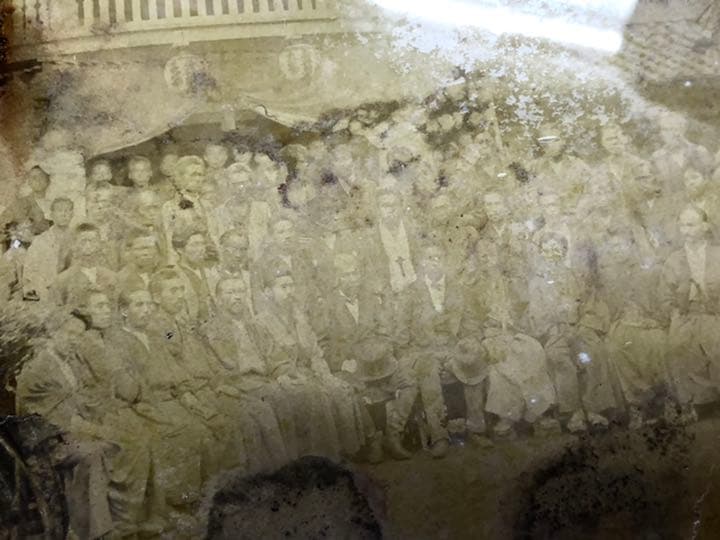 依田善六　年代物　古い写真　額縁　大正　明治　侍　アンティーク　骨董　文化資料