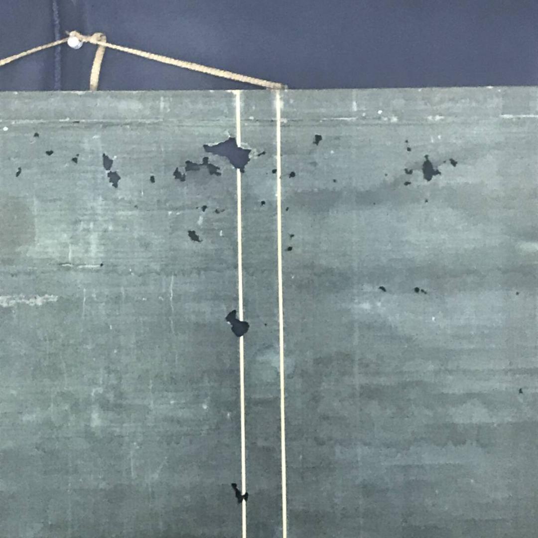 複製/柿本人麻呂/詠天/工芸品/書/掛軸☆宝船☆AH-509