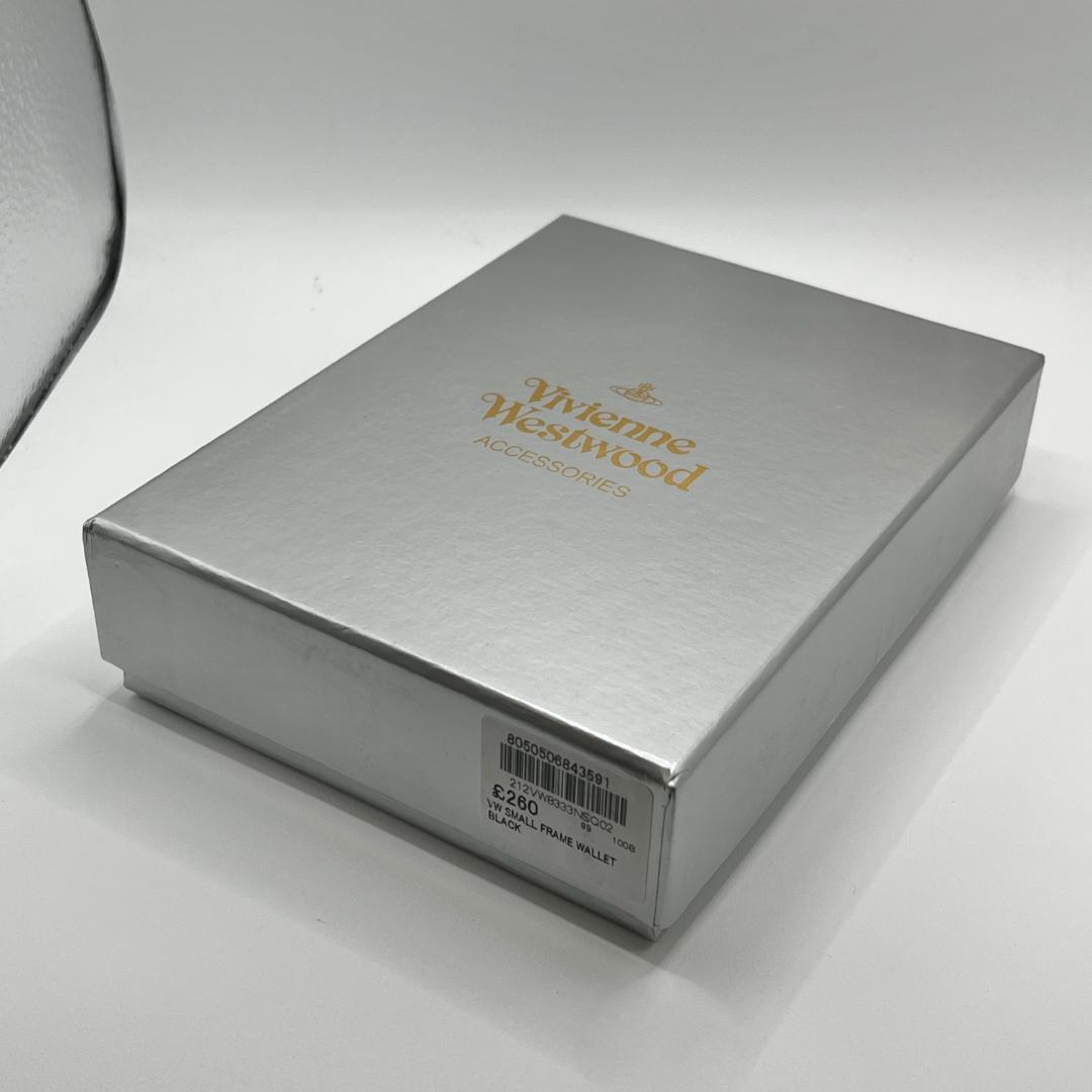 Vivienne Westwood 特価 未使用 がま口 折財布 黒 ウロコ柄