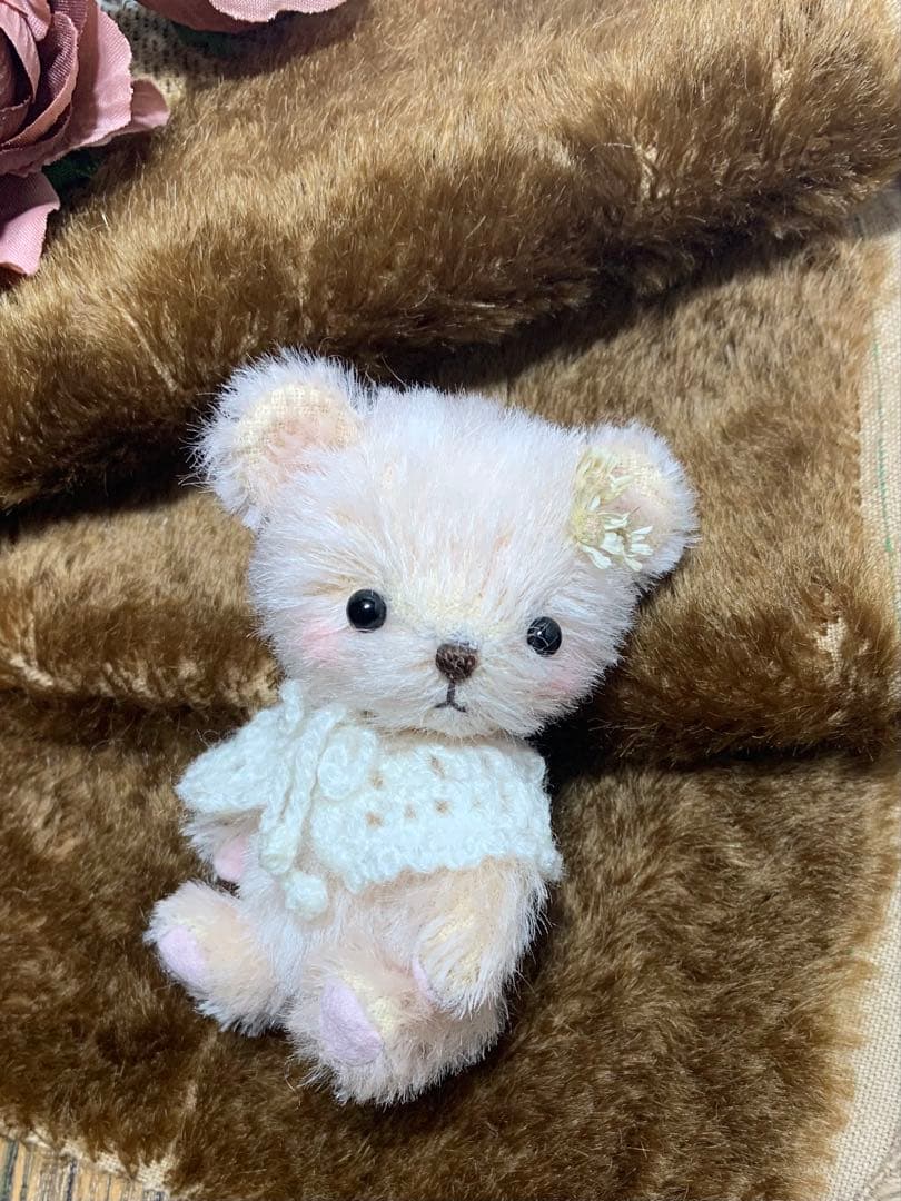 テディベア くまちゃん 可愛い仔 サーモンピンク ai.house