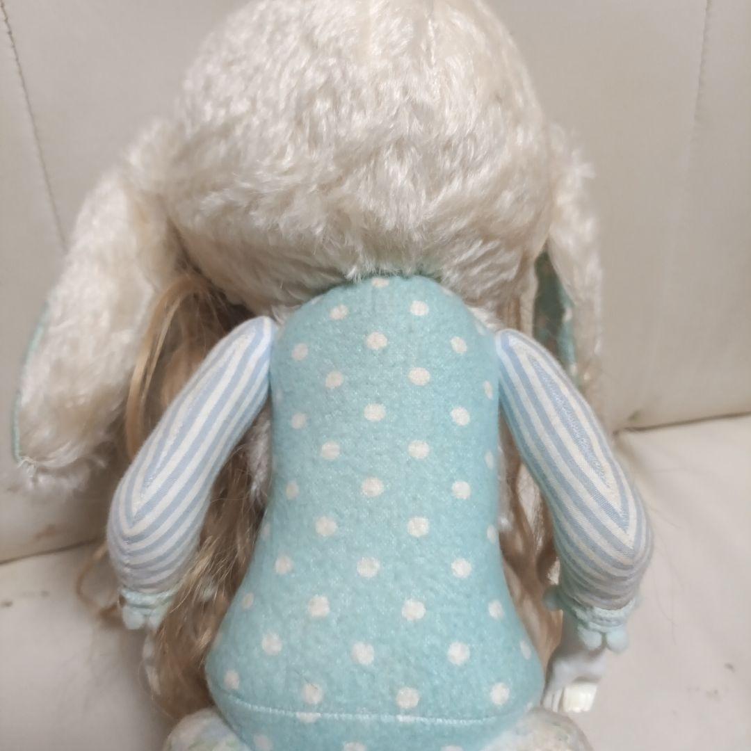 福寿ドール　ウサギ耳付きぬいぐるみ人形