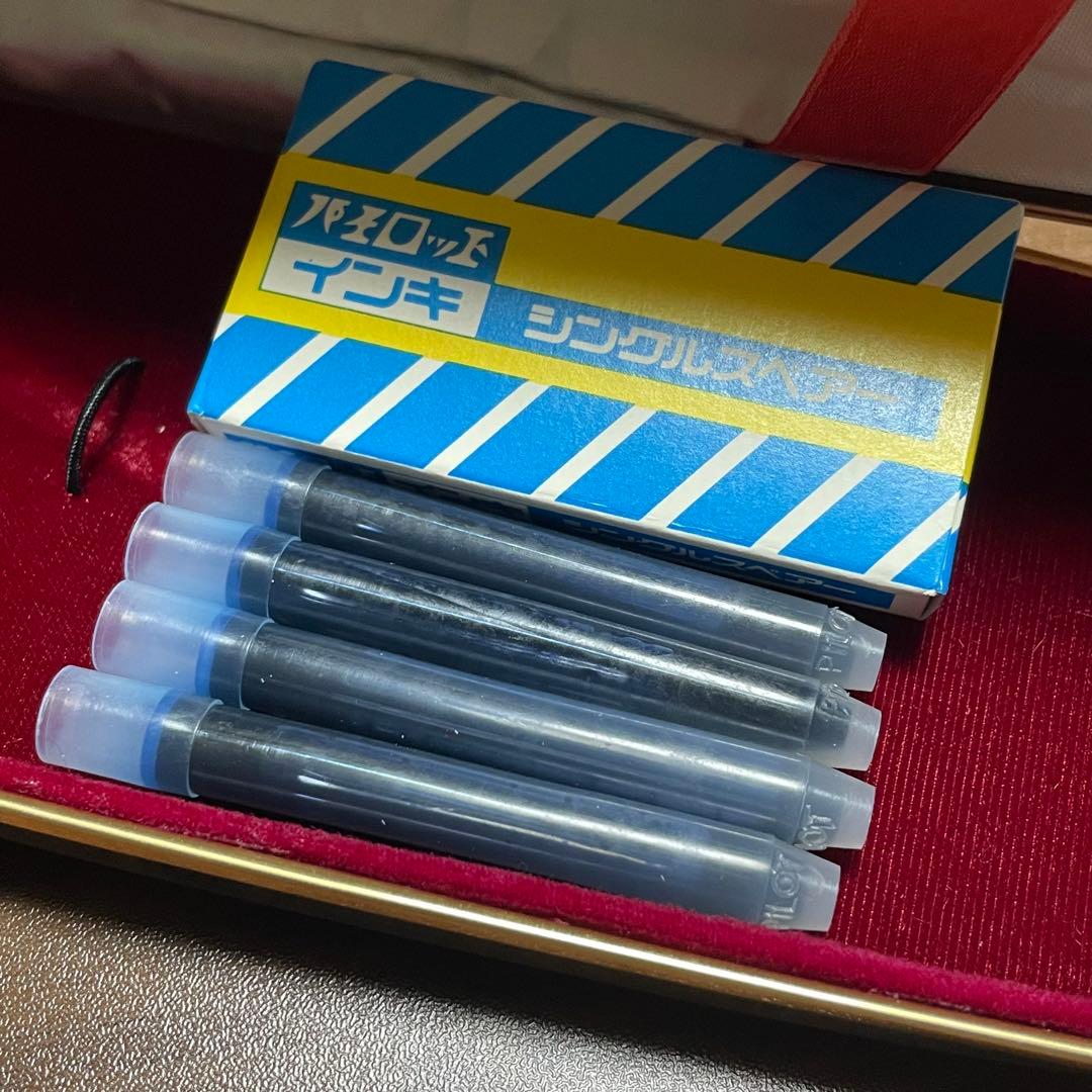 超美品 PILOT パイロット ミュー ストライプ 万年筆 インク付き