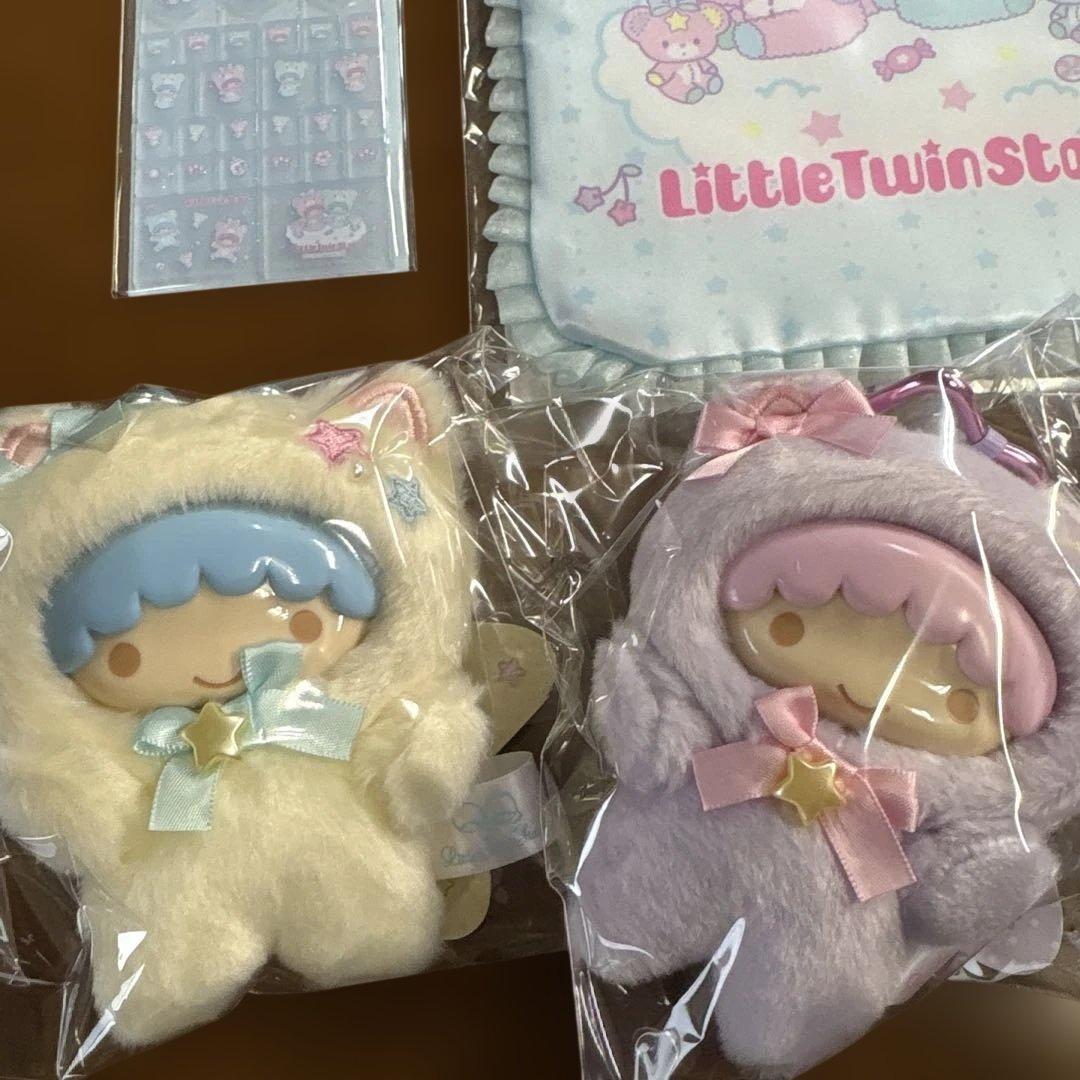 サンリオ リトルツインスターズ キキララ パフポフ フロッキーマスコット シール