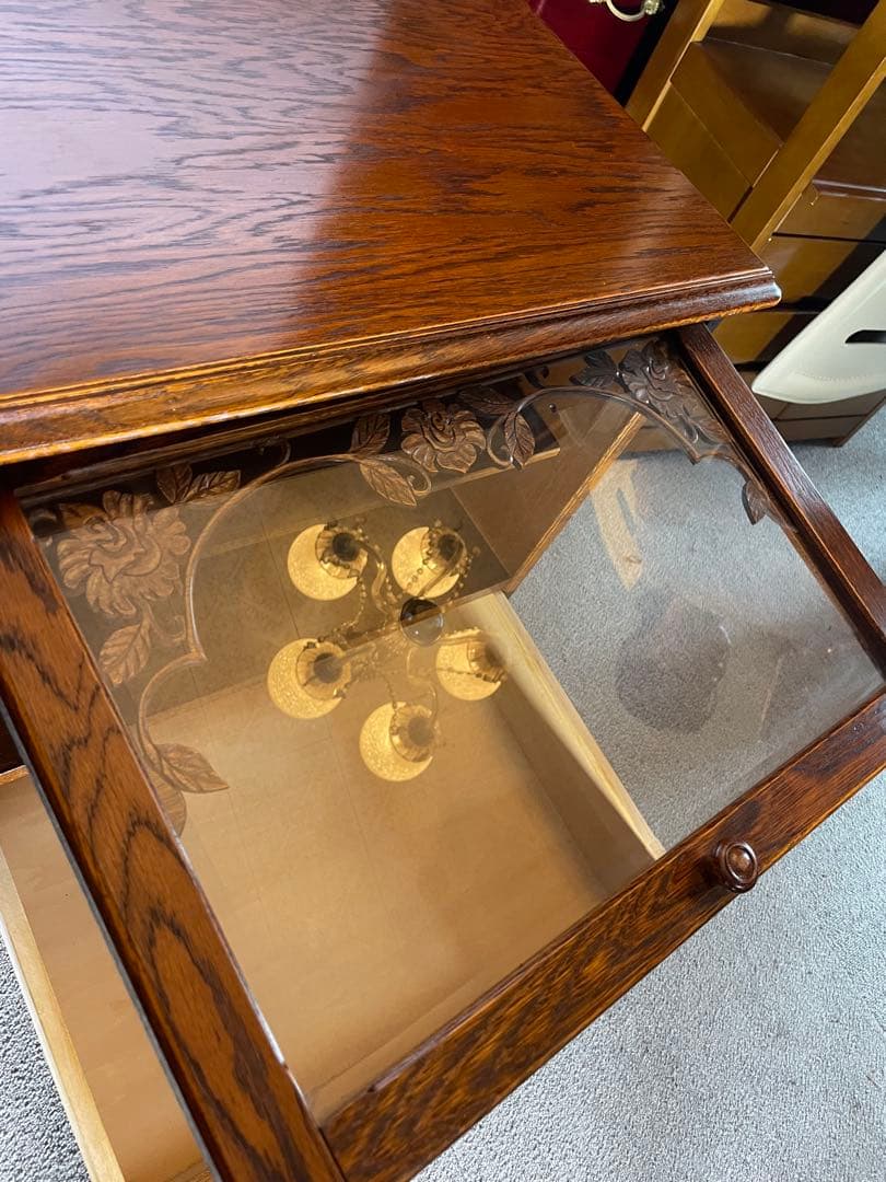 美品　三越家具　ブルージュ　英国スタイル　アールヌーボー　フラップ式