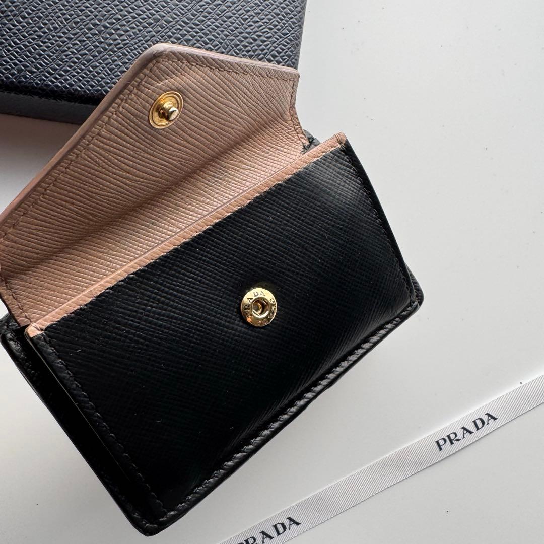 【美品】 148 PRADA プラダ 3つ折り財布 ミニ財布