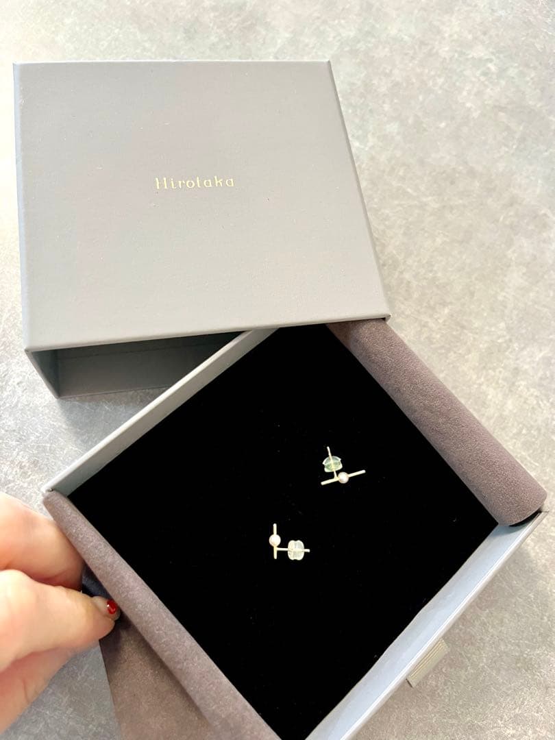 Miiio Hirotaka Mosquito アコヤパール バー ピアス