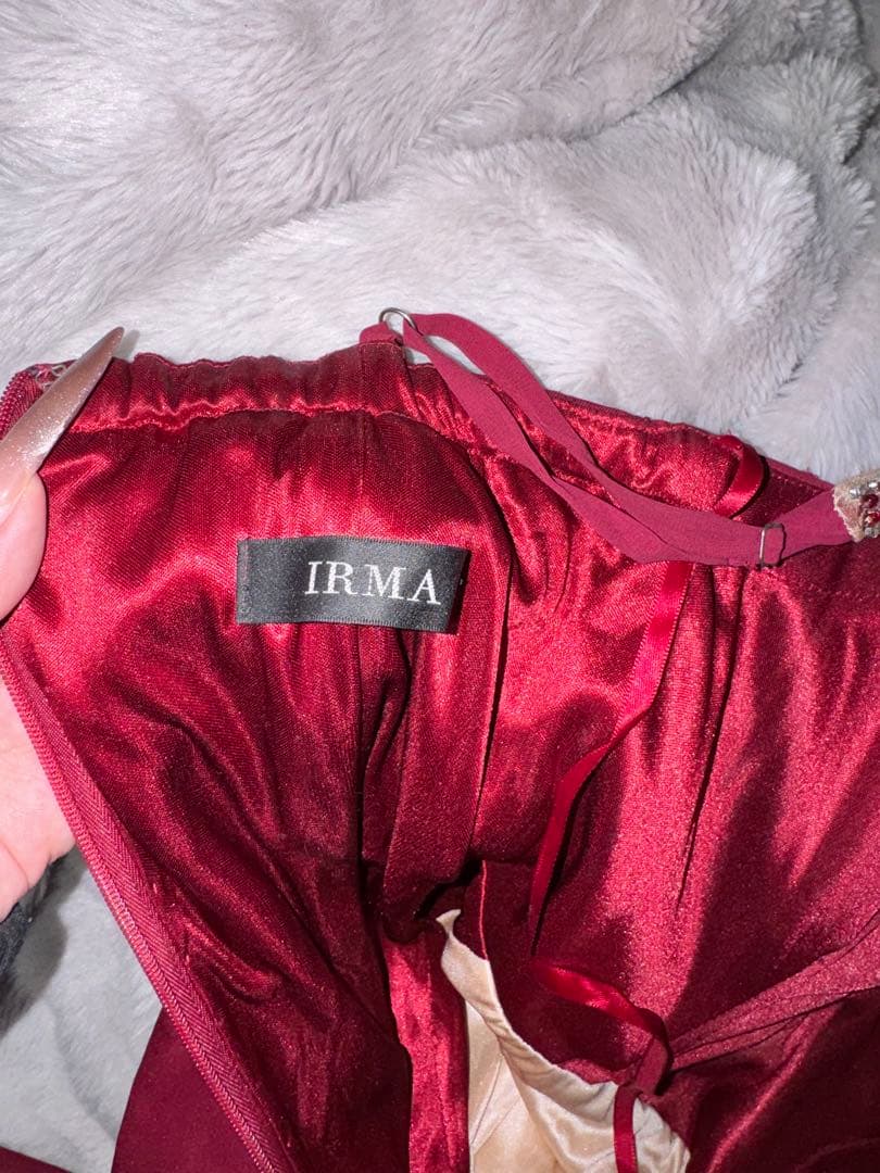 Sugar【IRMA】 フロントジップ ノースリーブ ロングドレス Mサイズ