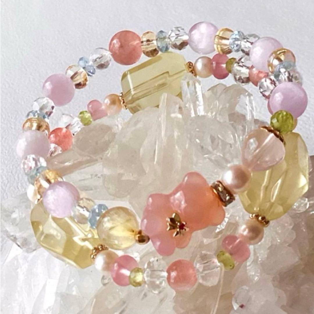 yy  ★ブレスレット ストロベリークォーツ ♪ 364&361