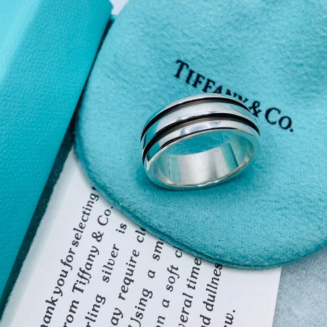 極美品✨ ティファニー リング ダブルライン AG925 #20