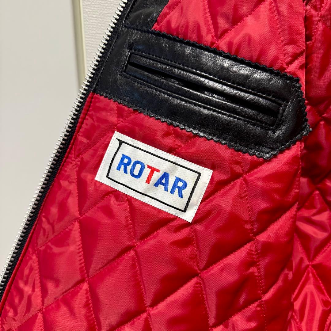 【美品】ROTAR 本革シングルライダース ジャケットM