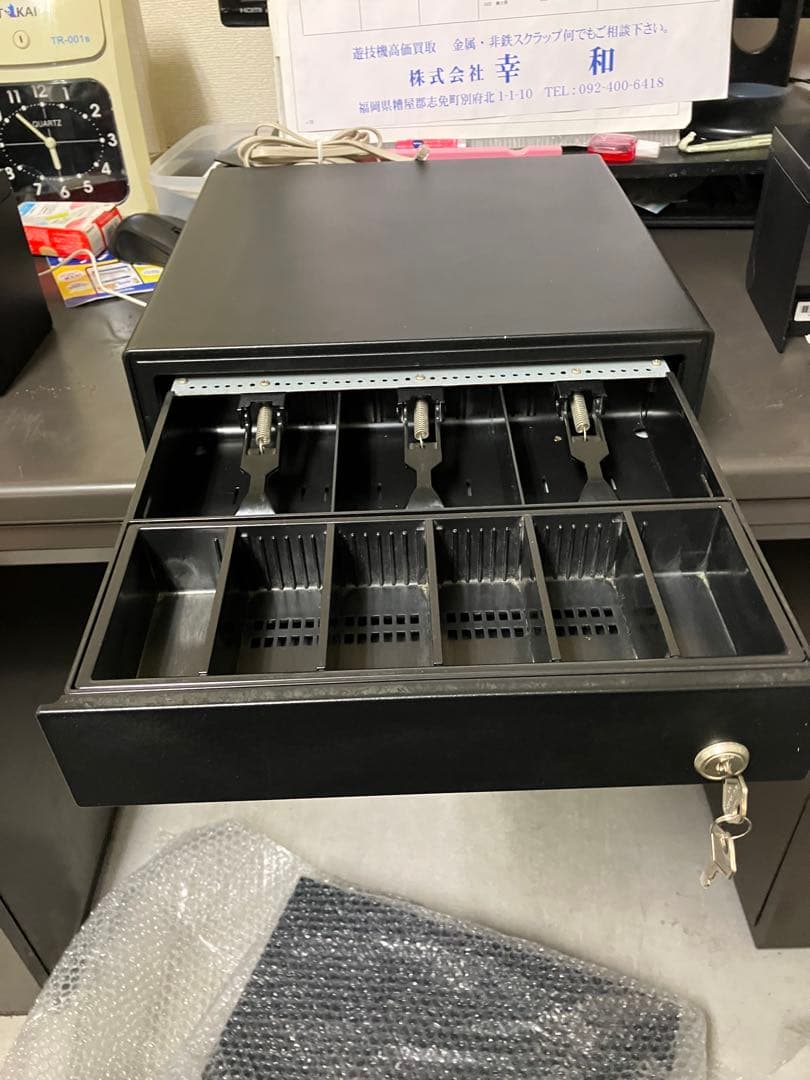 ★セイコースマレジ対応サーマルプリンター&キャッシュドロワー黒一式エプソンSII