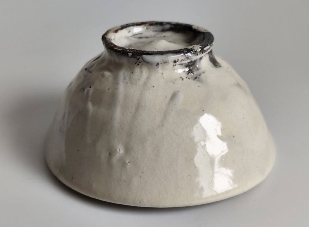 【新品】 森岡成好 粉引 碗 灰被 茶碗 / 陶器 陶芸 皿 茶道具 茶器 在銘