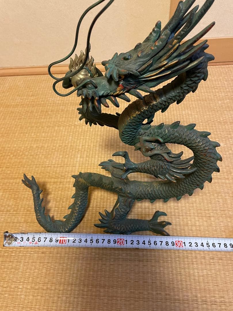 【高級】 期間限定値引　金属工芸　竜　龍　昇龍　開運龍　干支 村田宏作 青銅色
