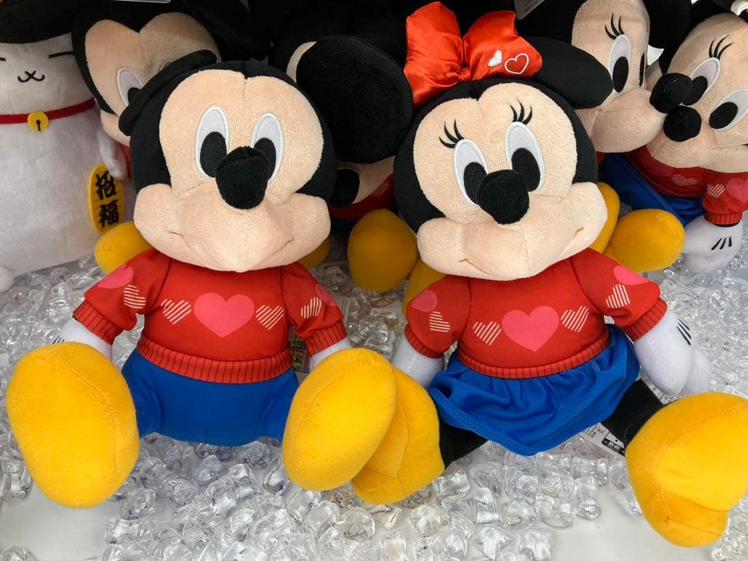 ディズニーハートペアマグカップ　ミッキー&ミニーぬいぐるみ　バレンタイン　新品