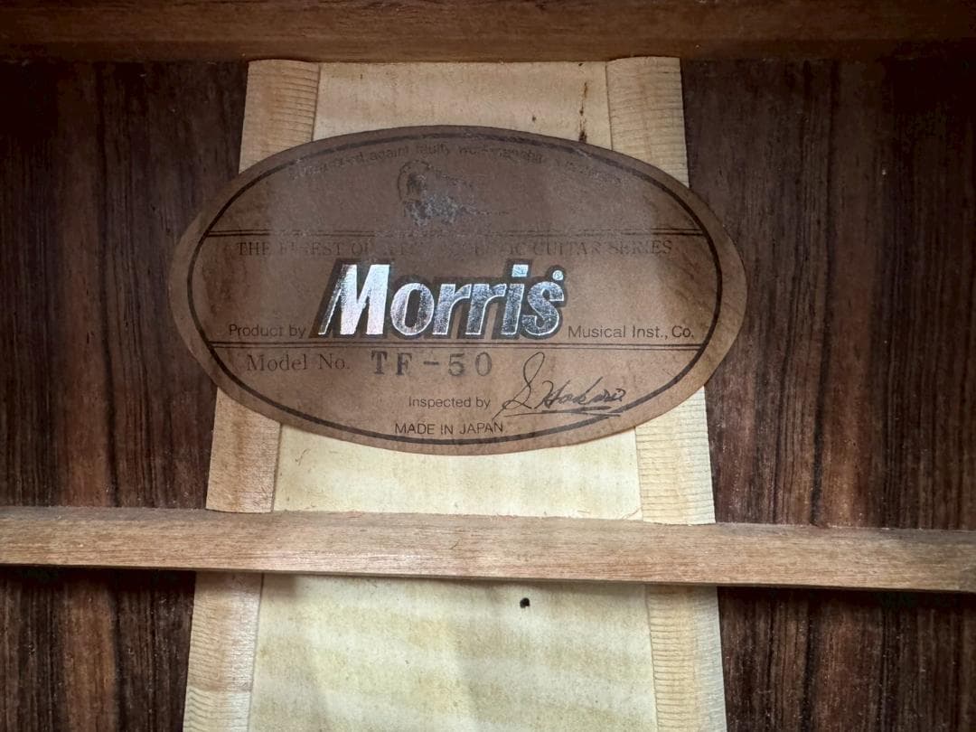 Morris アコースティックギター　TF-50　ハードケース付き　中古