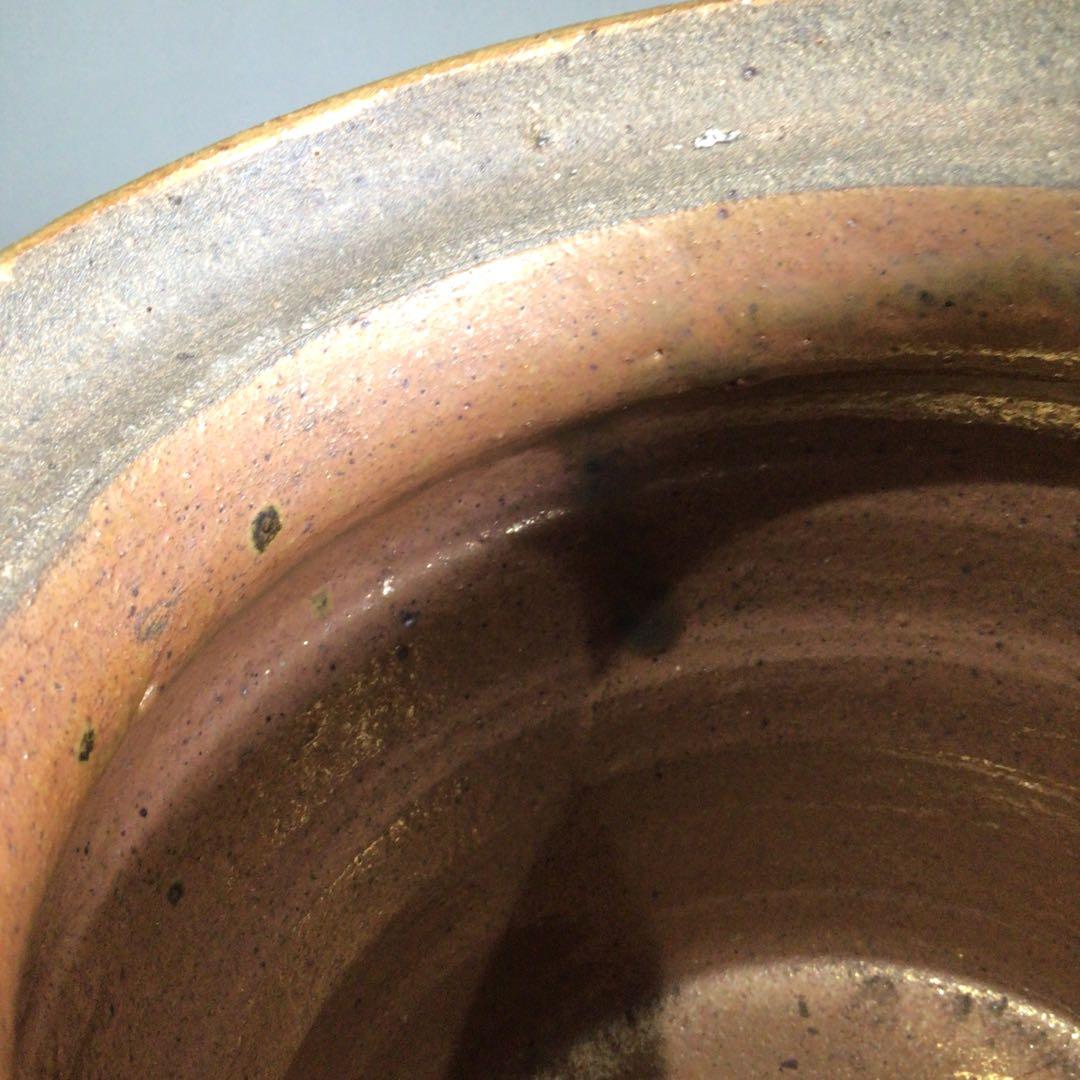 Ｐ２９５　水指　『在銘』『窯変錦彩』『耳付水指』　共箱　茶道具