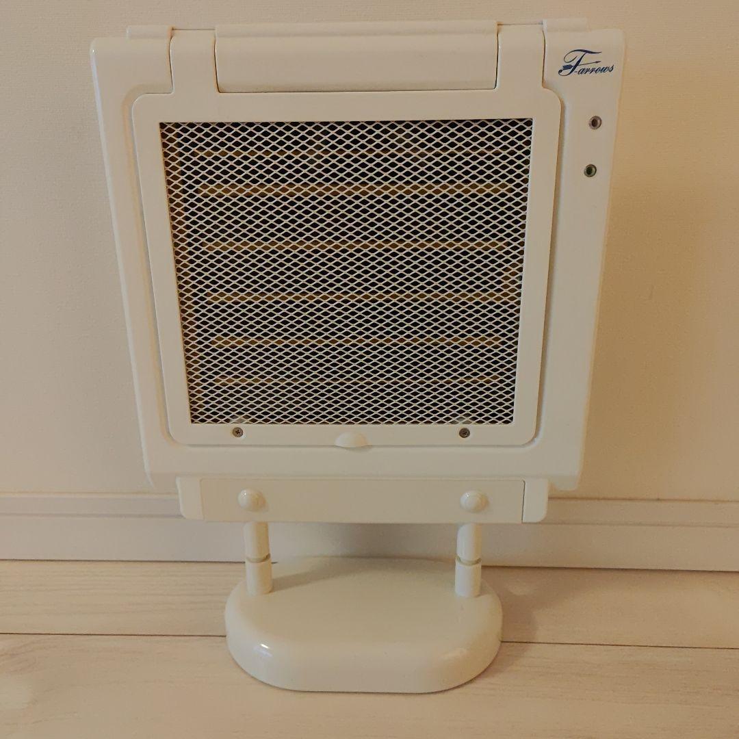 【hana】遠赤外線マイカヒーター スタンド付き ホワイト　鳥・小動物