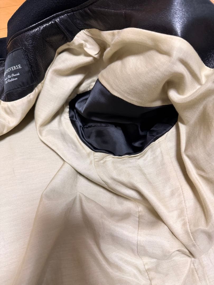 NANO UNIVERSE シングルライダース　ボンバージャケット ブラック