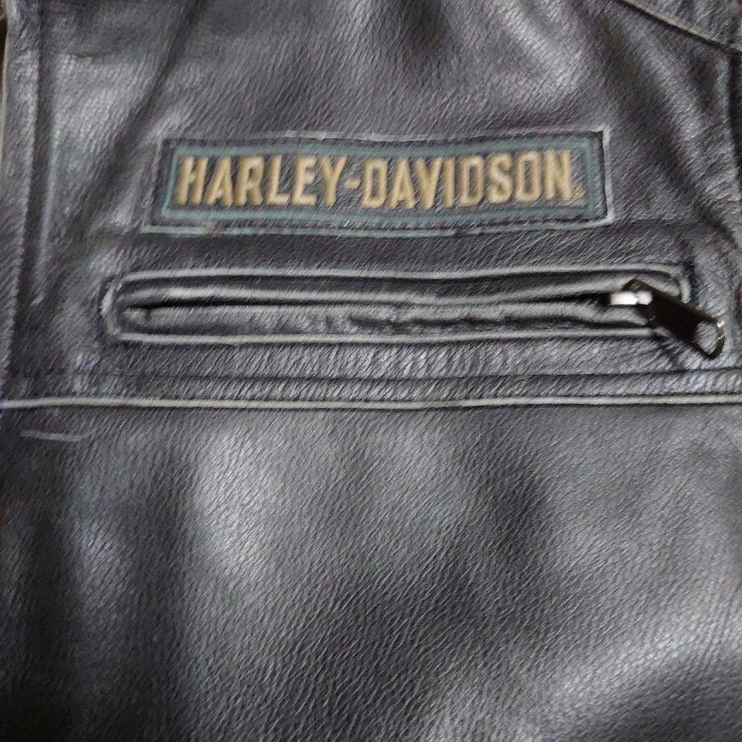 タ*ー様 希少ハーレーダビッドソン本革厚手ベスト　ＸＬサイズ