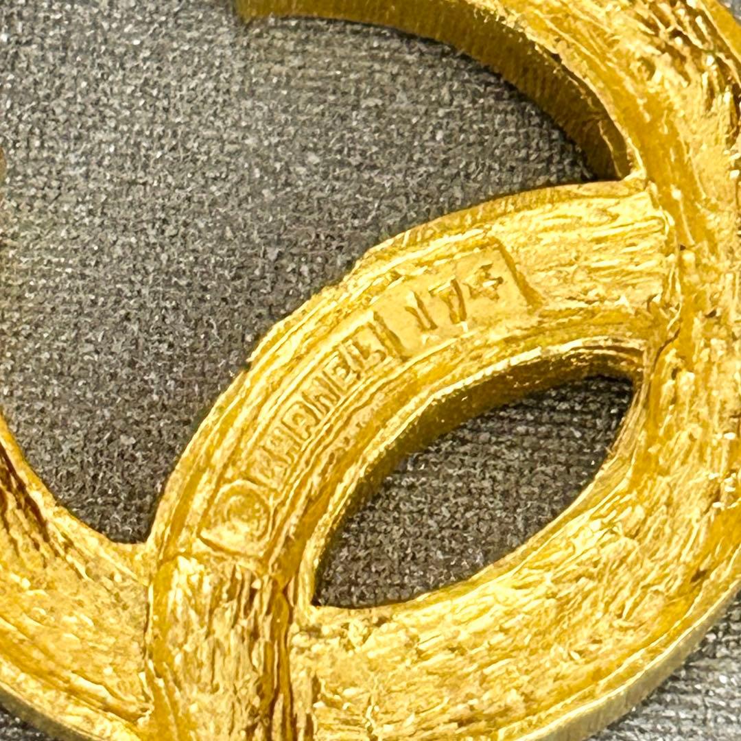 美品 CHANEL ココマーク ラインストーン ブローチ ヴィンテージ