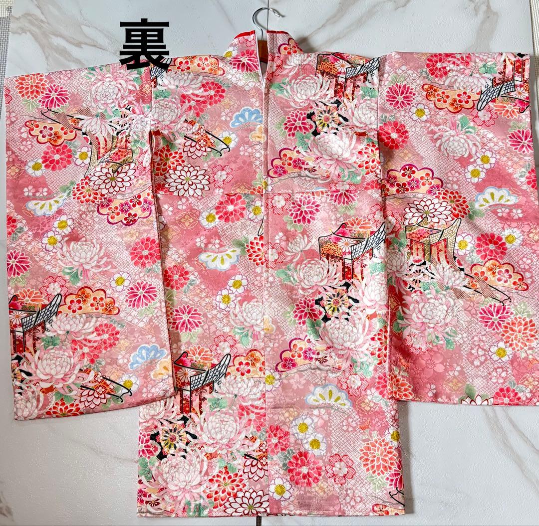 キャサリンコテージ　いにしえ華車・桃✖️赤　草履シューズセット