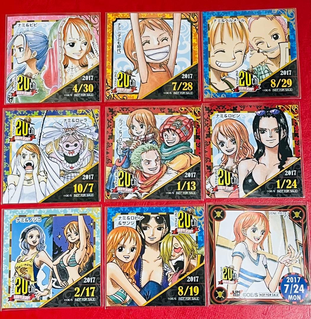 麦わらストア 365日 ジャンプショップ 366日ステッカー ナミ ビビ ロビン