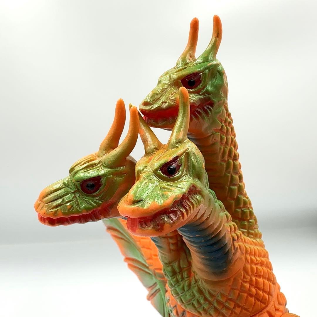 【希少品】当時物 ブルマァク キングギドラ スタンダードサイズ ソフビ