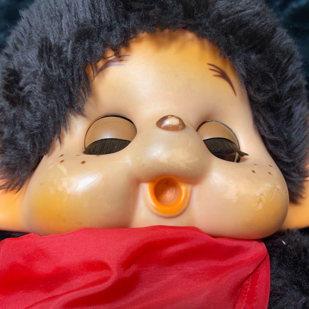 モンチッチ ぬいぐるみ 大きいサイズ 赤いスカーフ付き