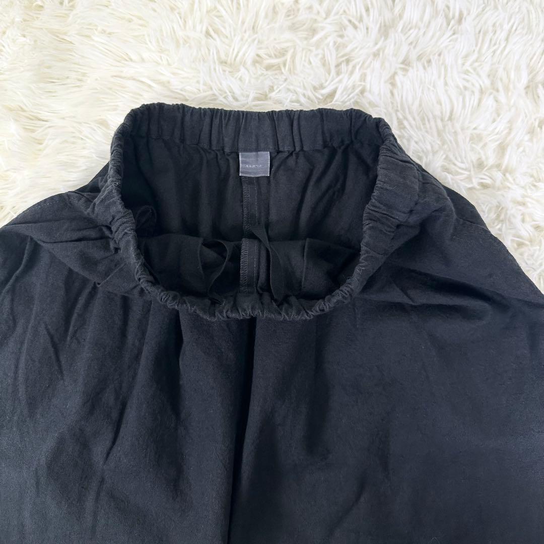 24ss美品✨ かぐれ コットンリネンラミーサルエルパンツ フリーサイズ 黒