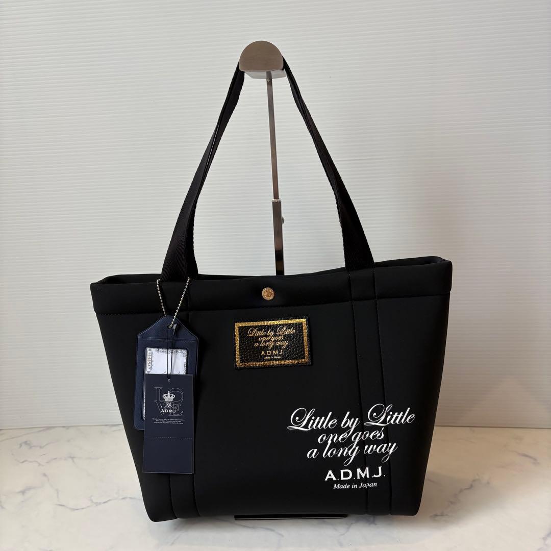 新品タグ付 ADMJ 定価2.8万円 ウレタン素材 トートバッグ 完売品