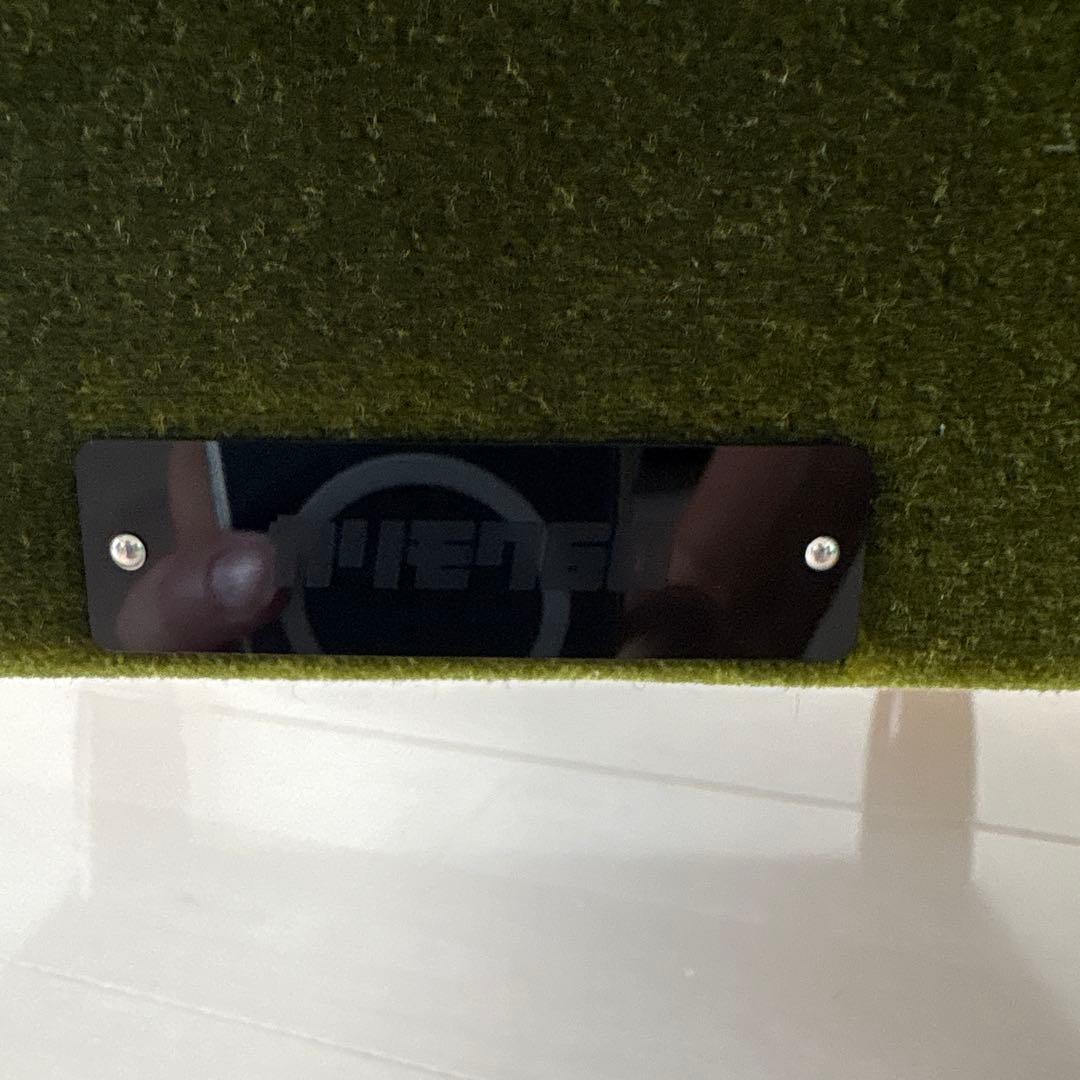 美品 カリモク60 モケットグリーン オットマン