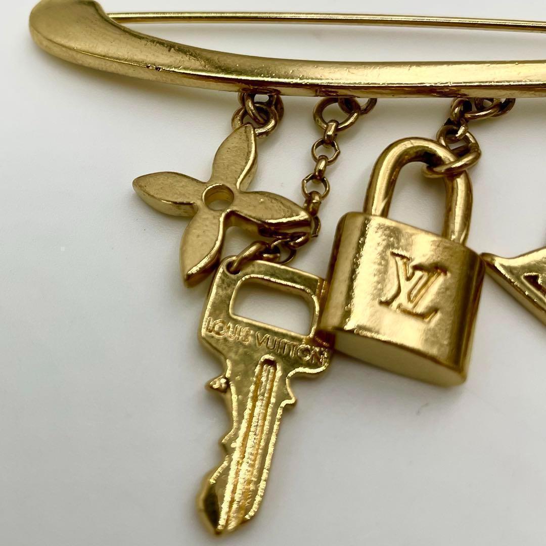 【極美品 鑑定済】ルイヴィトン ピン ブローチ ブロッシュ エバングル ヌリス