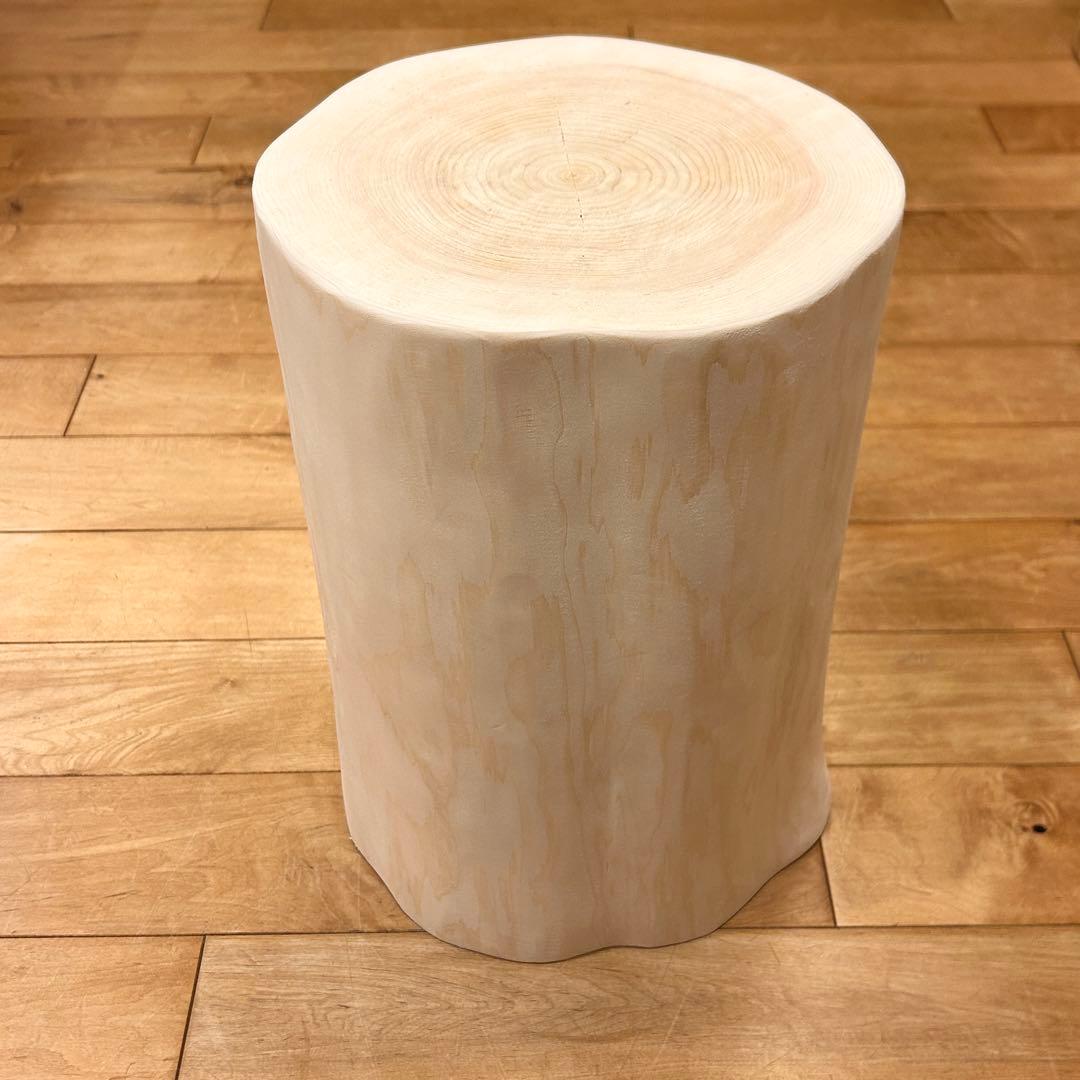 檜　丸太　椅子　スツール 1090
