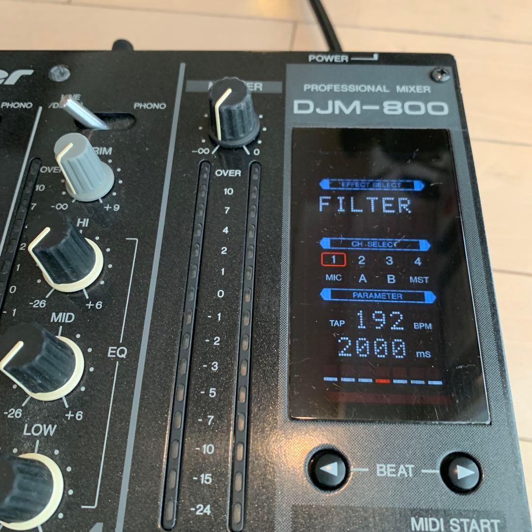 Pioneer DJM-800 DJミキサー　 角度調整ミキサー専用スタンド付