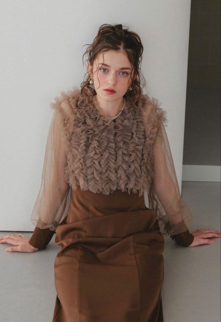 dorry doll フリルブラウスセットドレス