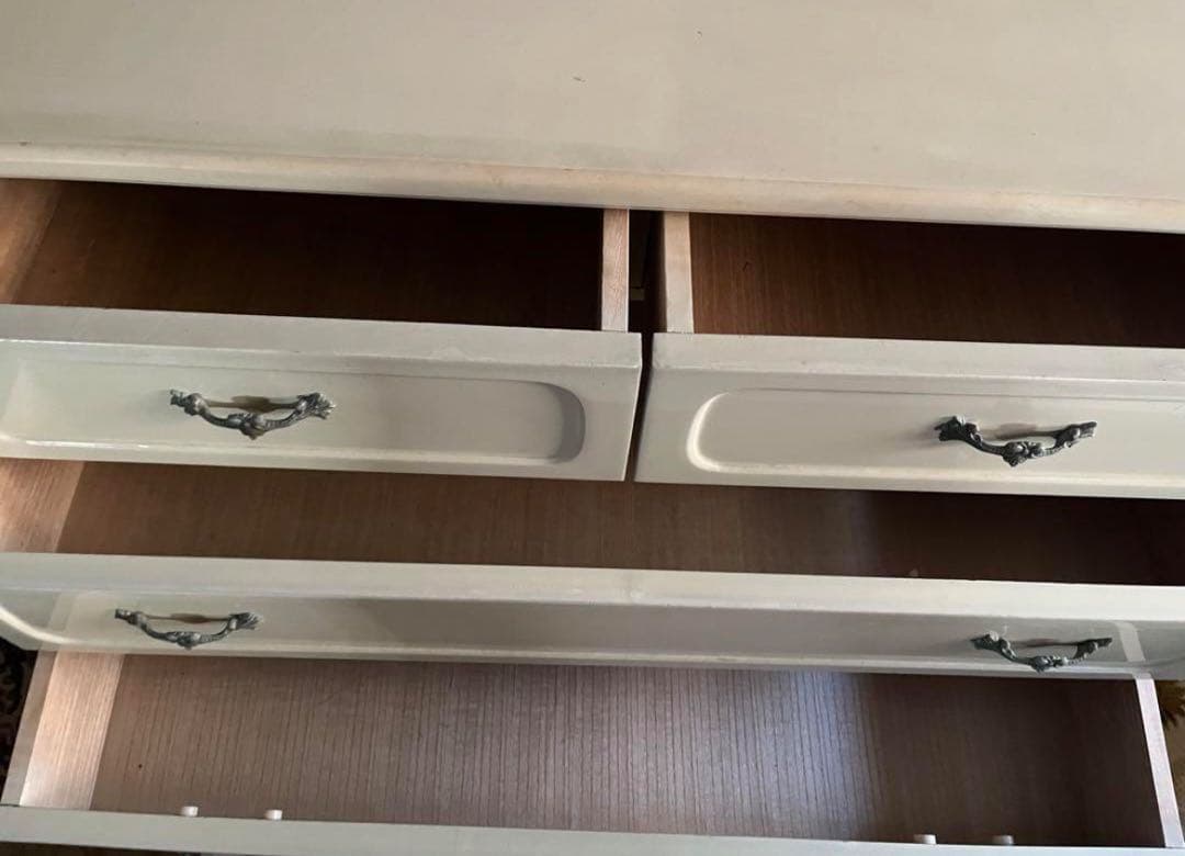 アンティーク　猫脚 チェスト 白家具 ロココ調 姫系 インテリア